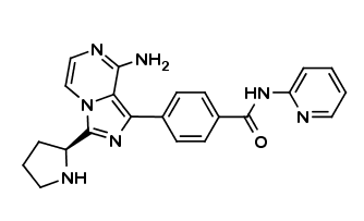 (S)-4-(8-amino-3-(pyrrolidin-2-yl)imidazo[1,5-a]pyrazin-1-yl)-N-(pyridin-2-yl)benzamide