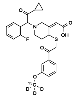 Cis R-138727 Prasugrel Metabolite MP Derivative (Mixture of Diastereomers )13CD3